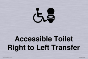 Accessible Toilet with Right to Left Transfer
